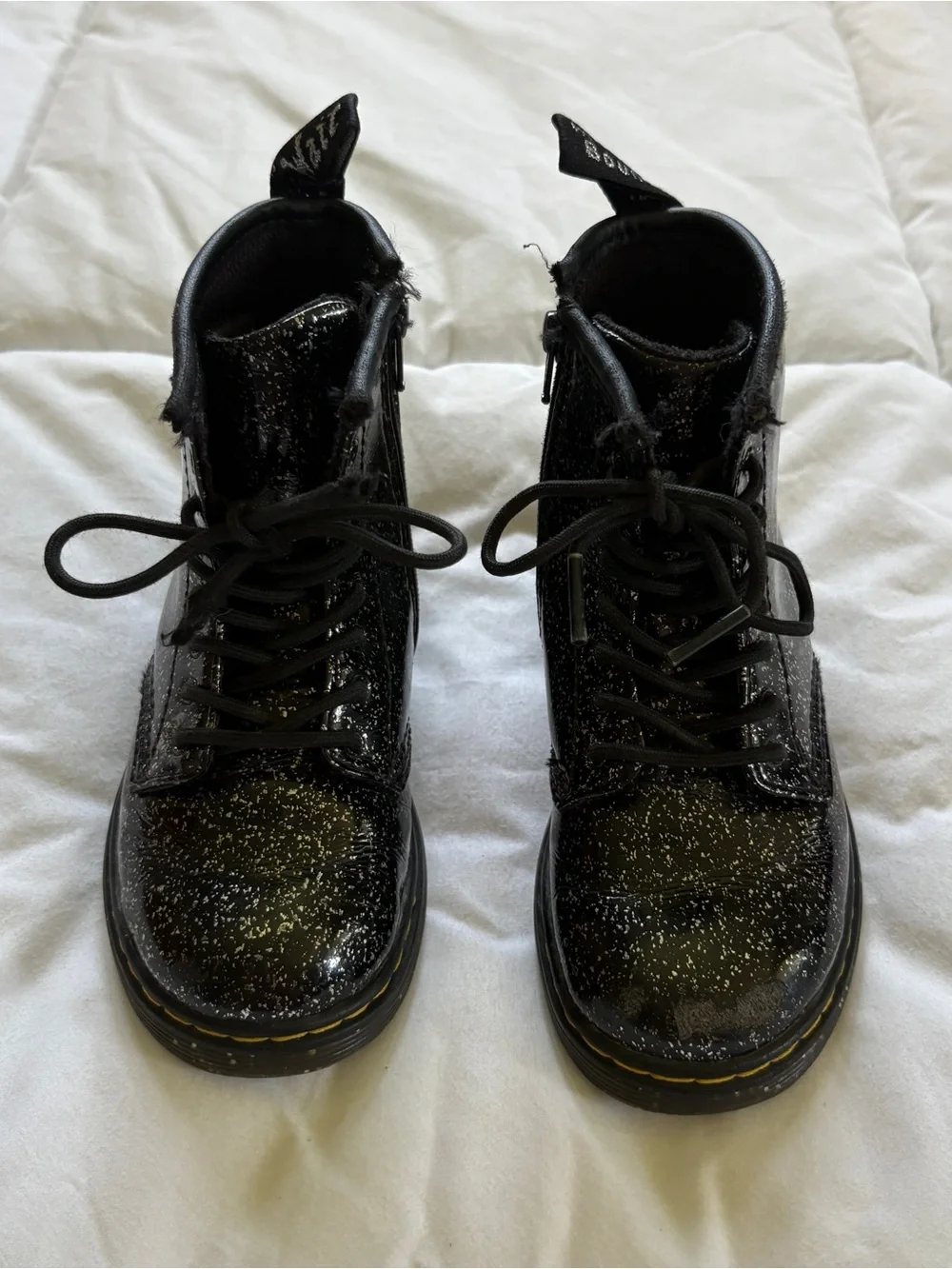 Kids Dr Marten Sparkly Boots